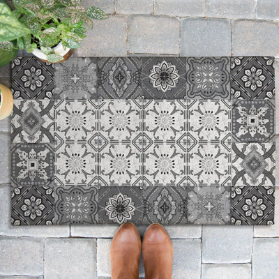 Tapis d'entrée gris Granada