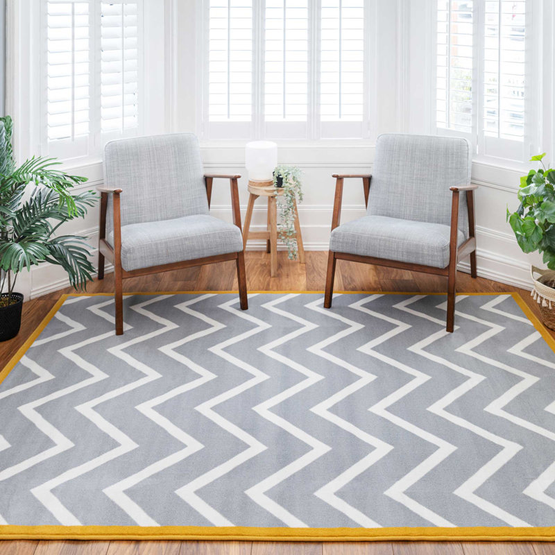 Alizeh Chevron Area Rug, Rectangle 120 x 170cm