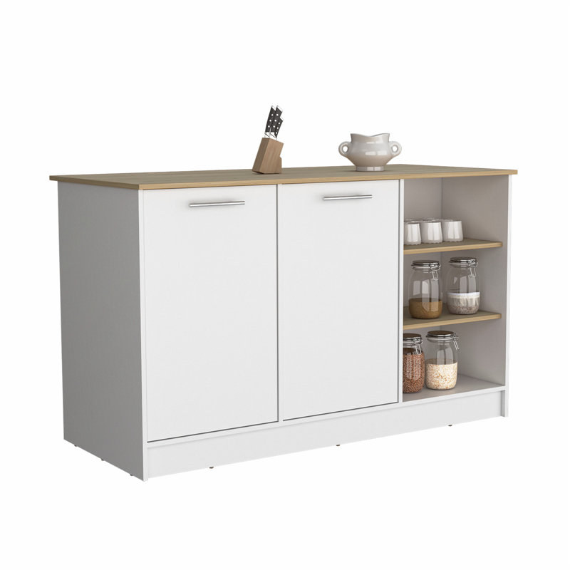 Îlot de cuisine polyvalent avec rangement abondant et attrait élégant