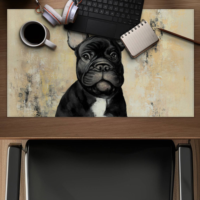 French bulldog - 14.00"x24.25" Desk mat