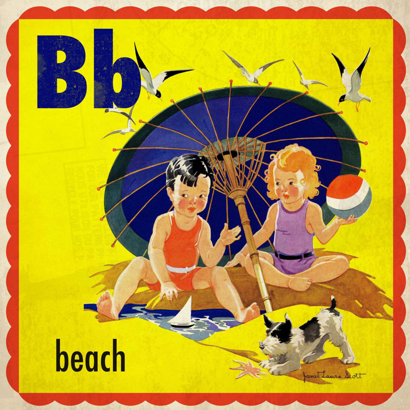 Beach - Wrapped Canvas Print, 101cm H x 101cm W