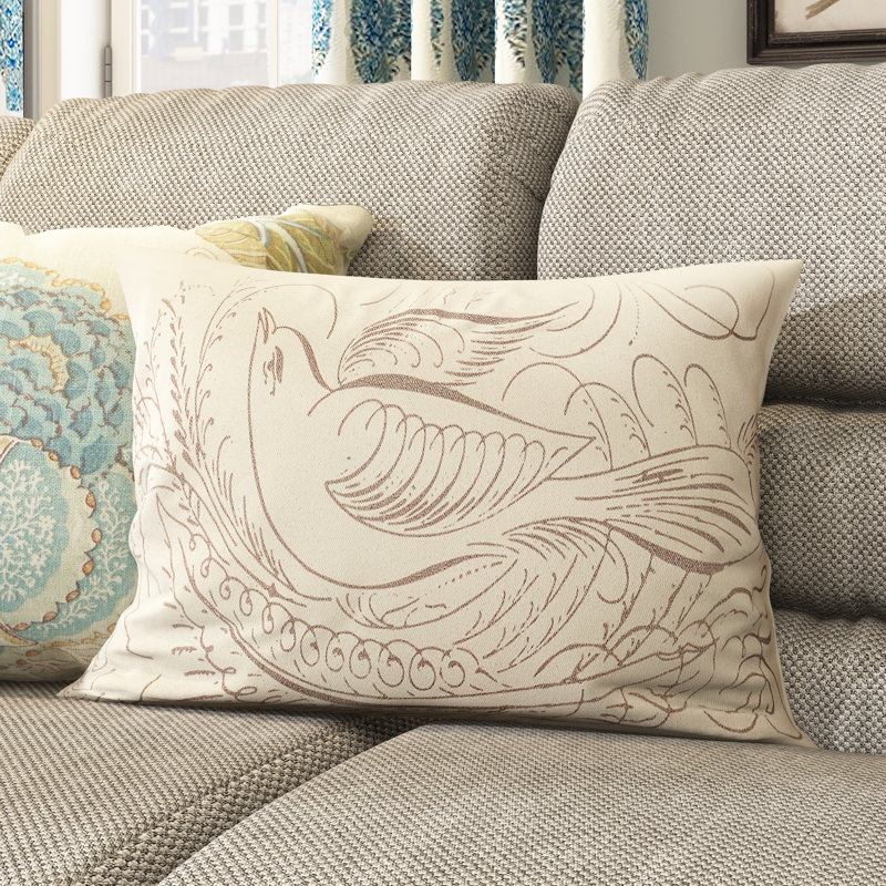 Cotton Reversible Throw Pillow