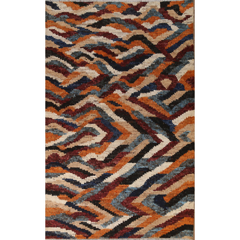 Tapis marocain noué à la main 7 x 9