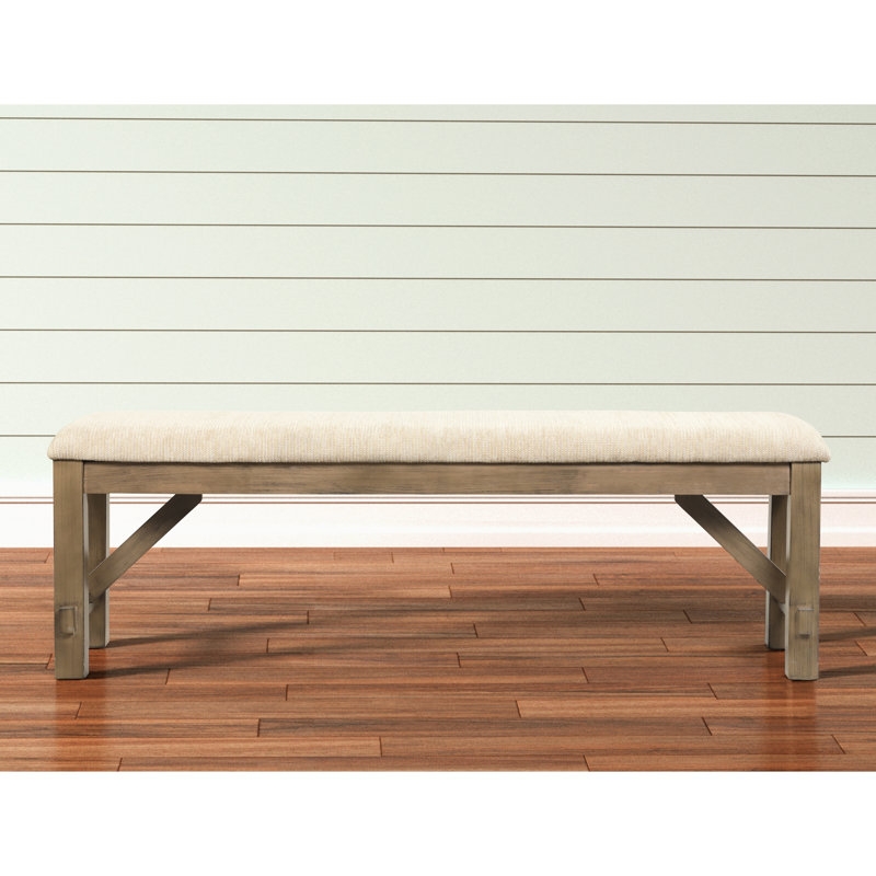 Banc de salle à manger rembourré en bois Delightful