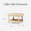 Table basse ronde traditionnelle en bois Maven Lane Pullman au fini blanc antique-96026385