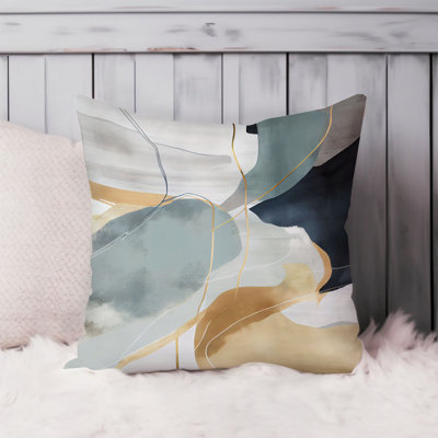 Abstract Scandinavian Dream III Paint Brush Strokes Mid-Century Modern
