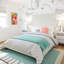 Arabelle White Velvet Bed In UK-119045108