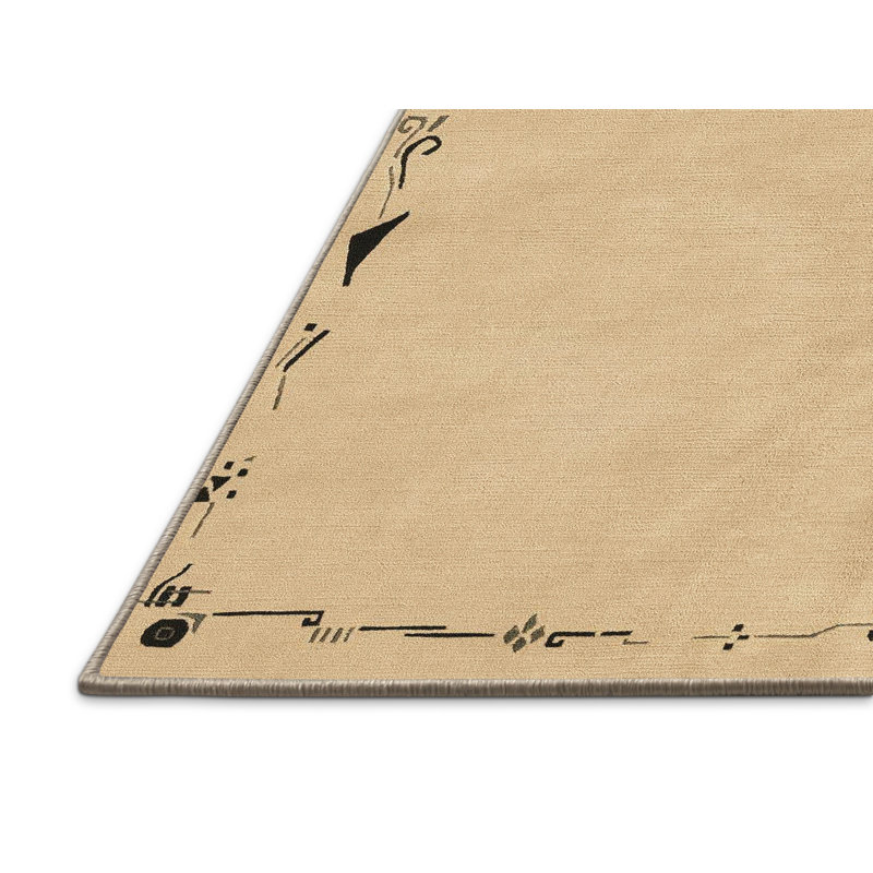 Tapis décoratif multicolore à motif abstrait, Rectangle 7 pi x 9 pi