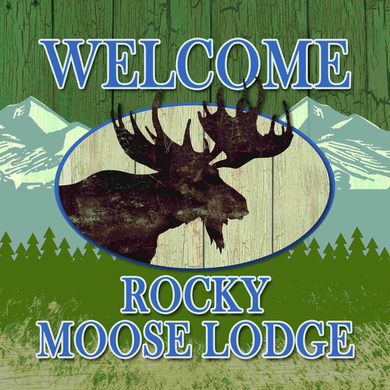 Big Ole Moose Lodge, H 12 po x l 12 po x P 1,25 po