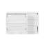 Buffet de 89,7 po en bois avec table extensible, armoire de rangement multifonctionnelle avec 2 portes et 3 tiroirs pour le salon, le bureau, le vestibule et la cuisine-321310719
