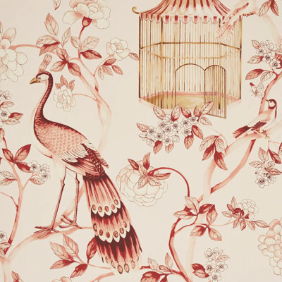 Papier peint Oiseaux Et fleurs