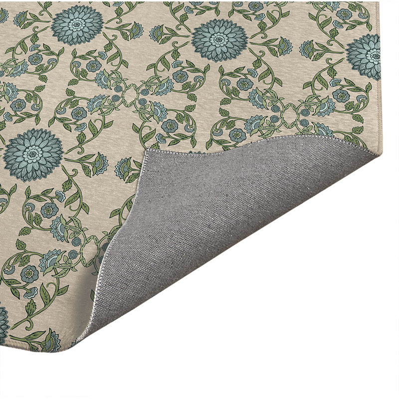 Tapis de bureau léger et antidérapant Aria, L 60 po x P 36 po, Ivoire ivoire