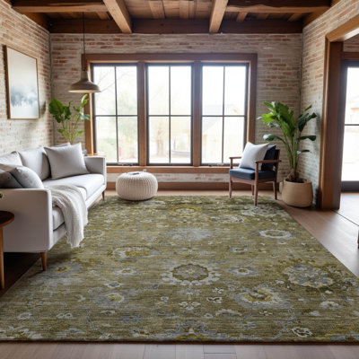 Premium Machine Washable Konopka AMF1107 Global Rug
