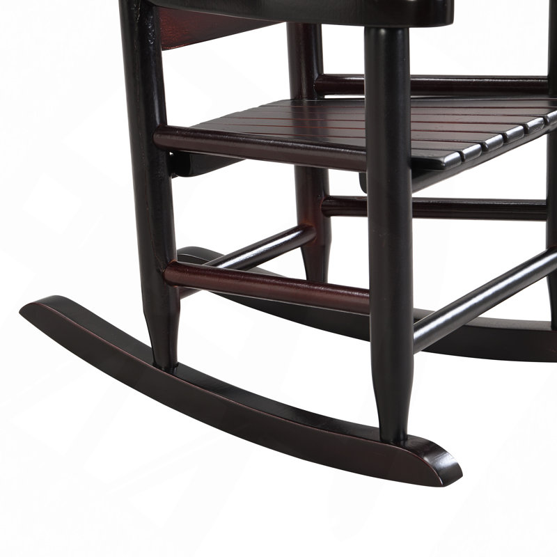 Rocking Chair, Children's Rocking Oak Chair- Indoor Or Outdoor -Suitable For Kids-Durable, Espresso