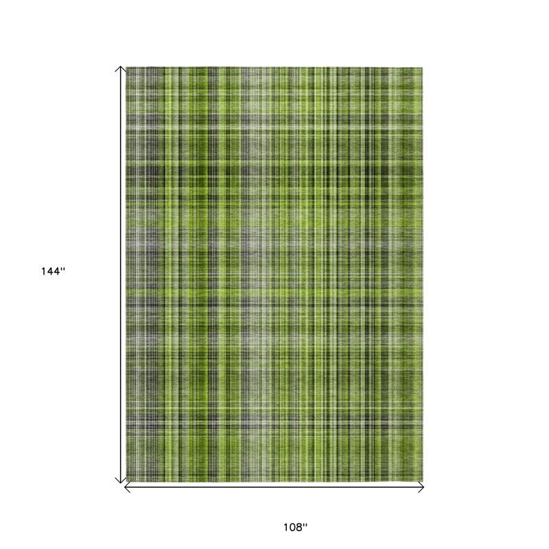 Tapis intérieur lavable antidérapant 9 pi x 12 pi vert 9 pi x 12 pi, Rectangle 9' X 12'