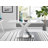 Edzard Chrome & White High Gloss Dining Table Set with 6 Luxury Faux Leather Dining Chairs-1121078857