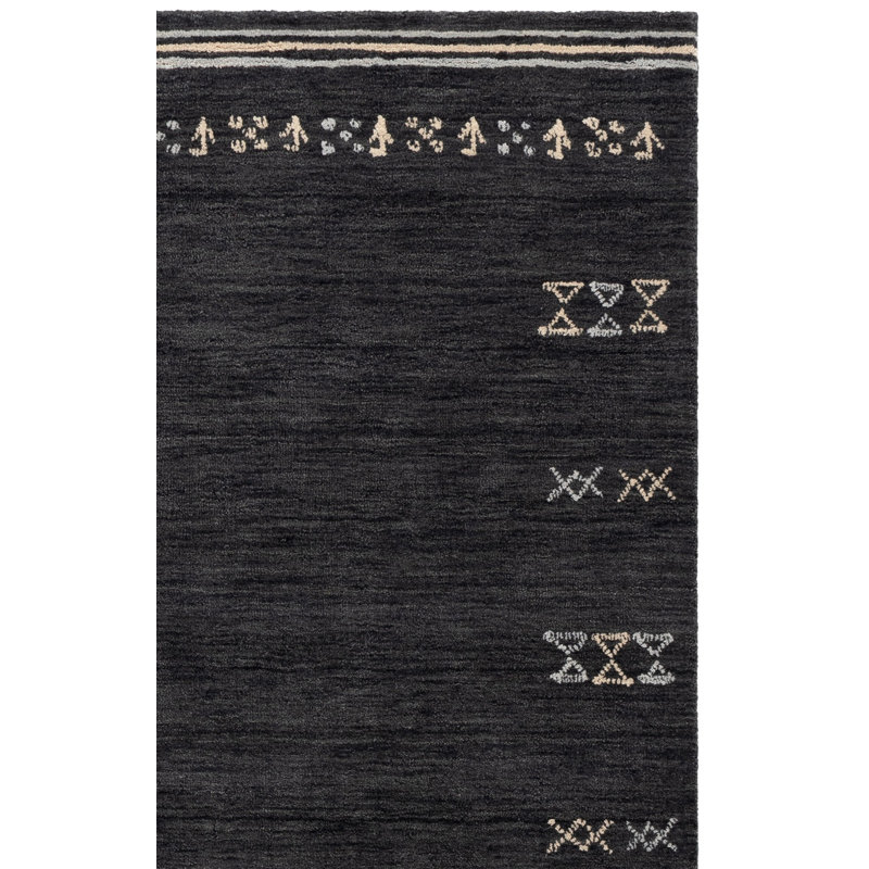 Himalaya Hand Loomed Wool Geometric Indoor Rug, 9'-0" x 12'-0" Rectangle