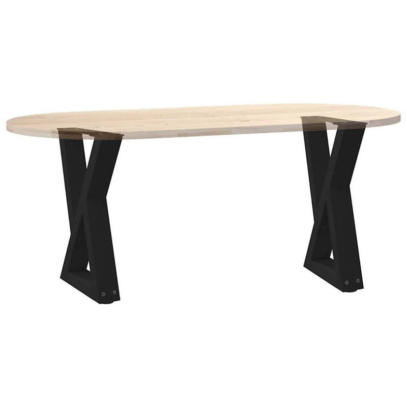 Table Leg, 43.3cm H x 38cm W, Black