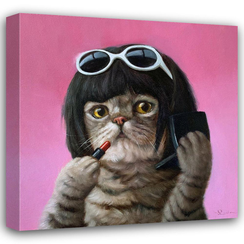 Art encadré sur toile tendue par Trinx Heffernan, Lucia: Bob Cat H1720D, H 36 po x l 36 po