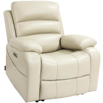 EONIX Real Zero Wall Hugger Recliners, Dual Motor Power Recliners for Small Spaces, RV Recliner Chair for Living Room, Bedroom, Breathable Leather, SX by EONIX
