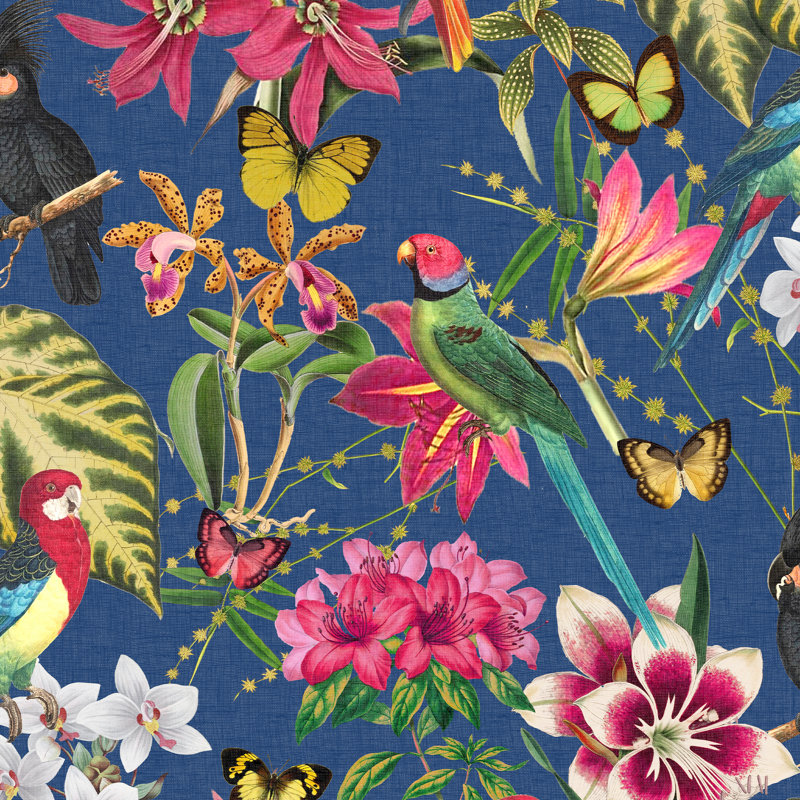 Paradiso Multi Wallpaper, Navy