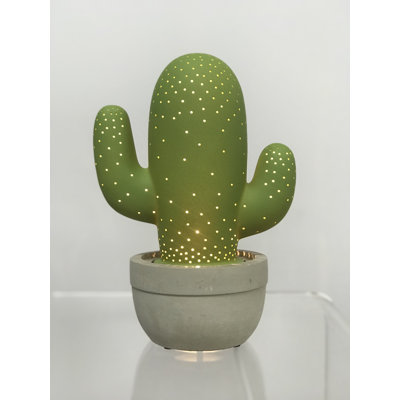 Veilleuse cactus en porcelaine
