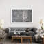 Barred Owl On Branches - Floater Frame Print on Canvas-1260476466-1260476471
