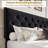 Bed Frame with 47" Tall Headboard, Velvet Upholstered Platform Bed w/2 Storage Drawers with Smooth Casters-222422694