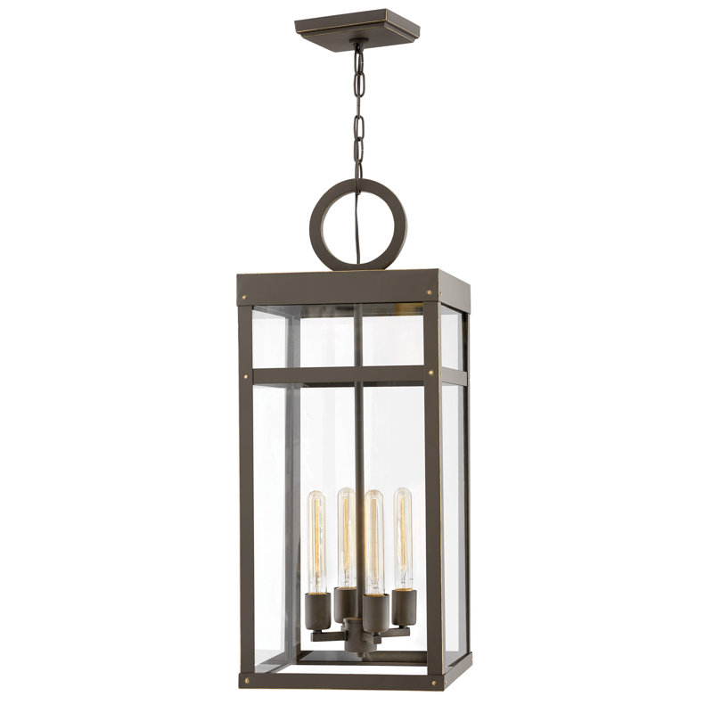 Porter 4-Light Outdoor Hanging lantern, Oil Rubbed Bronze