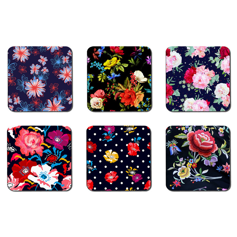 Square 6 Piece Coaster Set