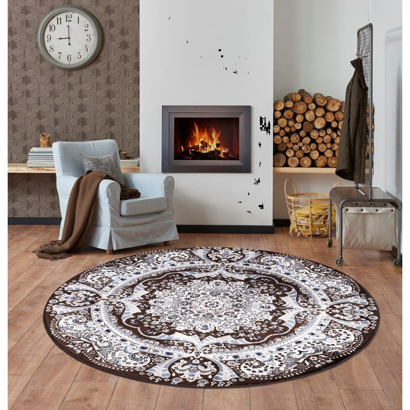 Round Reseda 120cm X 120cm Area Rug