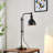 Burak 27" Adjustable Black Metal Desk Lamp