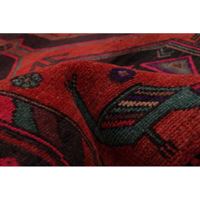 Tapis de couloir unique en laine 4 pi 3 po x 10 pi 2 po Yulanda