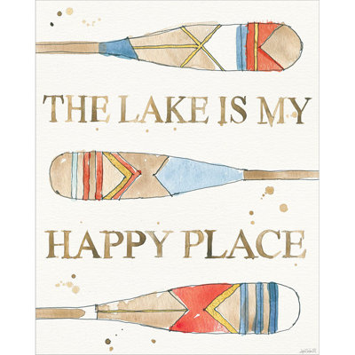 «Lakehouse III Red» par Anne Tavoletti, art mural sur toile