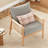 Braided Wooden Upholstered Armchair-118736655