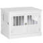 Table de bout avec cage triple pour chien Pawhut