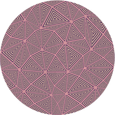 Tapis décoratif rose géométrique Scharff