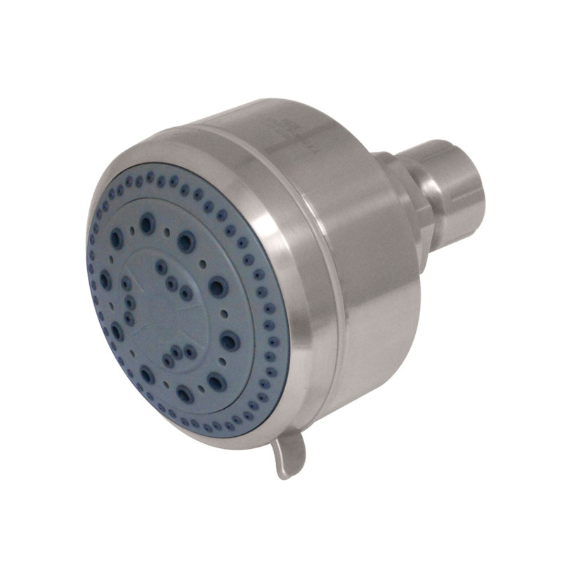 Kingston Brass Shower Scape 3-1/8-Inch Round 5-Function ABS Shower Head, Brushed Nickel