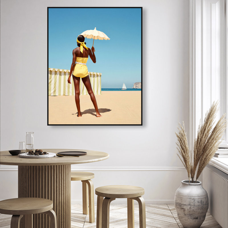 Cabana Muse III Print by Oliver Gal, 31"H x 37"W, White Floater Frame