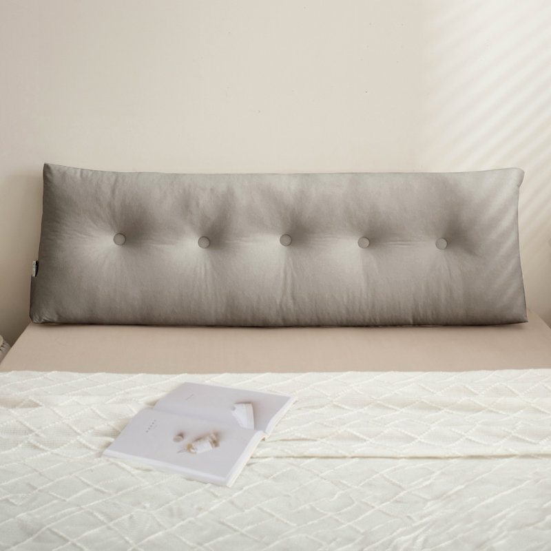  Coussin décoratif en polyester, H 15,7 po x l 59 po, Gris foncé