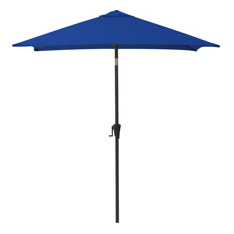 Parasol de marché carré Fidel, Bleu de cobalt