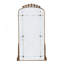 Miroir pleine grandeur avec cadre en métal doré antique pour la chambre à coucher et le salon