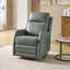 Fauteuil inclinable pivotant en similicuir McGuffey avec base en métal-1231533750
