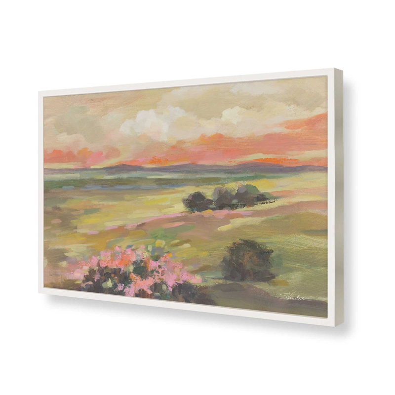 «Valley View» par Silvia Vassileva, reproduction d'art, H 8 po x l 12 po, Blanc
