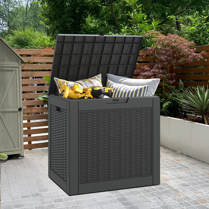 Siège d'extérieur imperméable 35 gallons, Noir