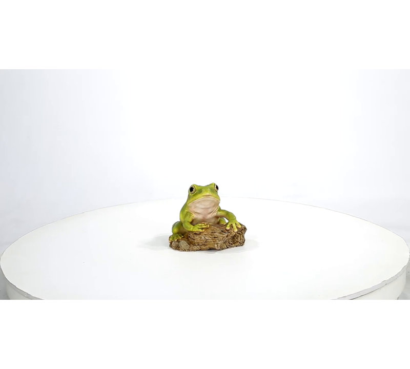 Green Polyresin Tree Frog Garden Statue
