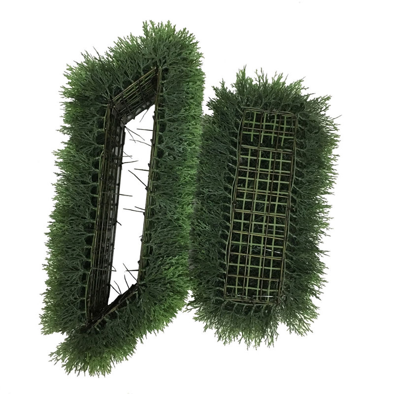 Vickerman Everyday Green Cedar Hedge, 12" H x 24" W x 12" D