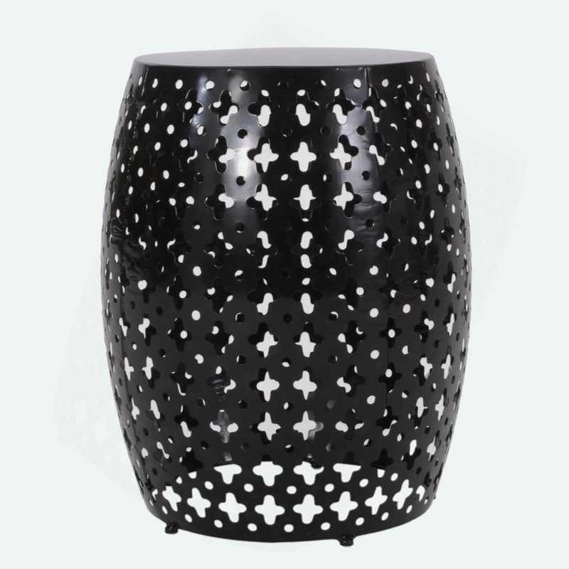Sturdy And Exquisite Metal End Table For Versatile Spaces, Black