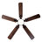 Smart 52" Indoor/Outdoor Ceiling Fan With Light, Dual Finish Black/Walnut 6-Blade, Remote & App Control, Dimmable Led, 5-Speed Quiet Dc Motor, Reversible