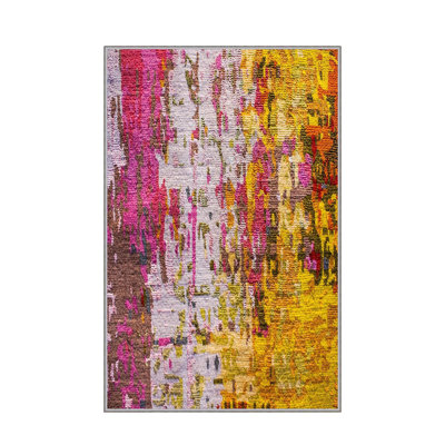 Premium Hall Carpet, 3D Digital Printed, 39.4 x 59.1 Inches | 100% Polyester, Antibacterial, Non-Slip Underside | Pile Height: 0.04 Inches, Machine Washable, Ideal for Living Room & Entryway Decor